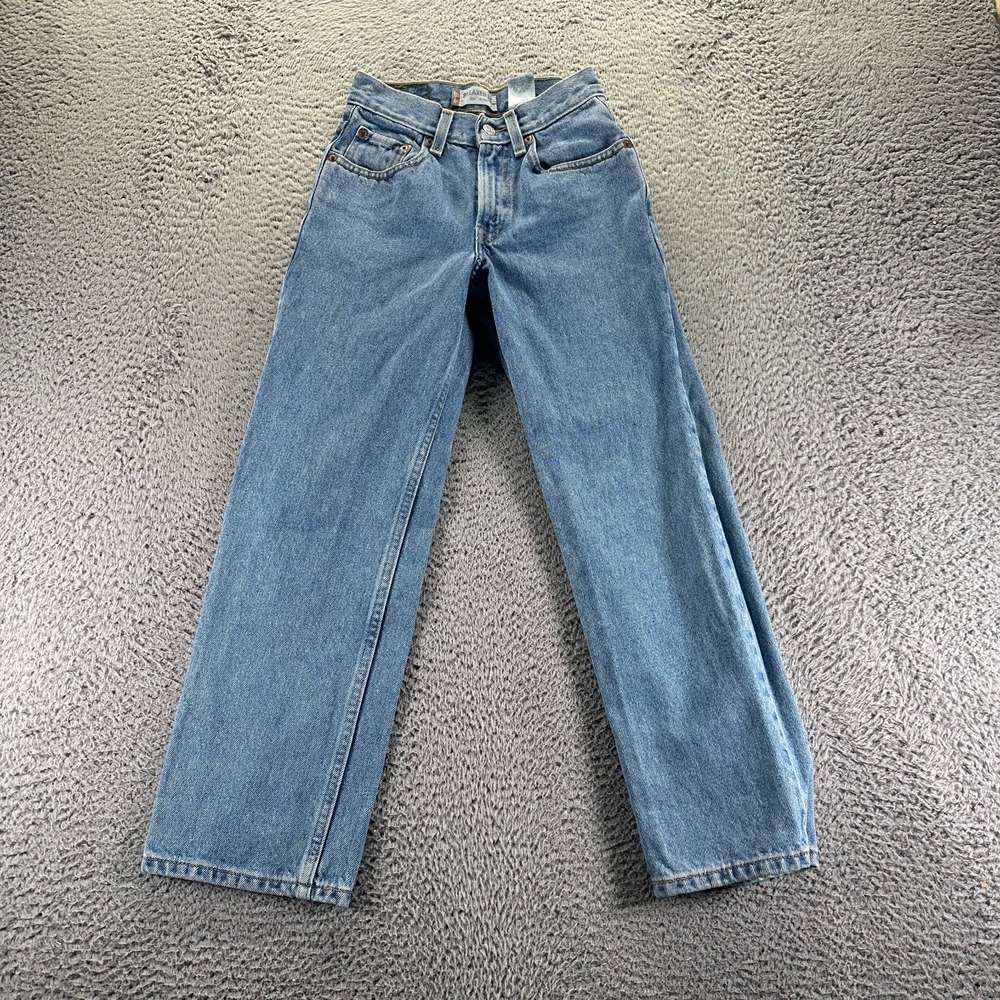 Levi's 550 Jeans Womens 12 Blue‎ Cotton Denim Wide-Leg Workwear Relaxed Faded